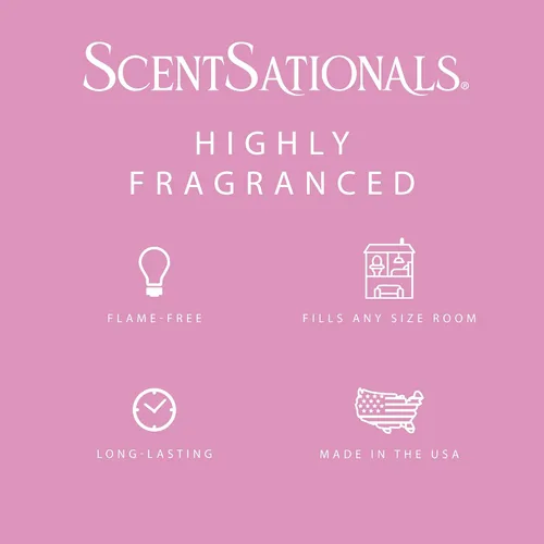 Vista 3 de Scentsationals Fragancia perfumada para derretir – Nube de algodón de azúcar, paquete de cubos de cera, tarta calentadora para el hogar, barra