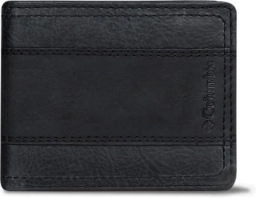 Vista 65 de Columbia Billetera plegable para hombre, múltiples ranuras para tarjetas, ventana de identificación