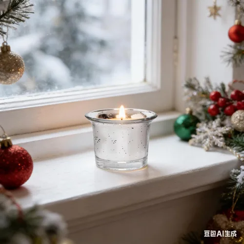 Vista 2 de Hosley Juego de 6 portavelas de cristal con acabado metálico/antiguo. Regalo ideal para bodas, fiestas de novia, reiki, LED, velas votivas, jardines