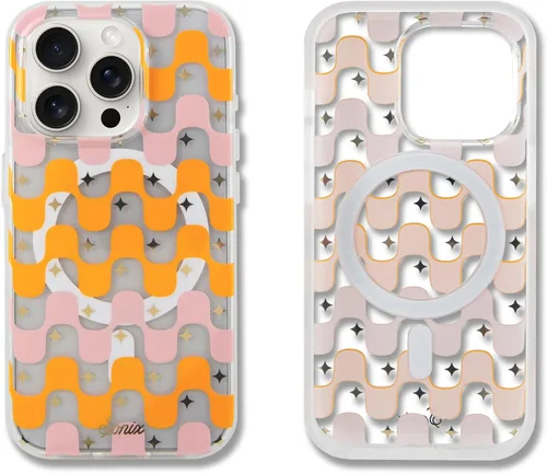 Vista 81 de Sonix x Barbie Funda para iPhone 15 Pro Compatible con MagSafe Probada para caídas de 10 pies Golden Hour