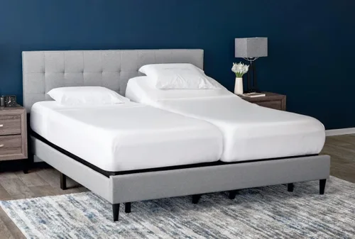 Vista 19 de Cottingon Juego de 5 sábanas divididas tamaño King para camas ajustables, juegos de ropa de cama 100% microfibra cepillada para camas de número