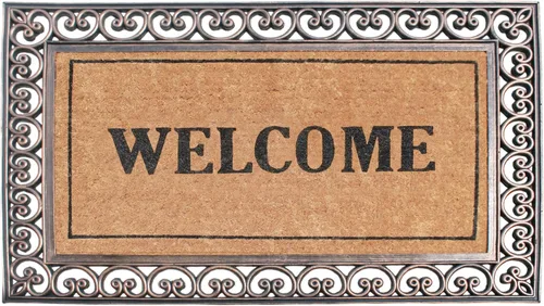 Vista 9 de A1HC Tapete para Puerta de Fibra de Coco Natural y Caucho, 30"x48" – Grueso, Duradero, Resistente, Anti-Desprendimiento, Resistente a la Medio