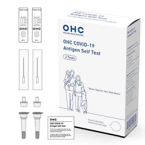 Vista 7 de OHC COVID-19 Autoprueba de antígenos en casa para SARS-CoV-2, ómicron y delta – resultados en 15 minutos, hisopo nasal, edades 2+, 2 pruebas por caja