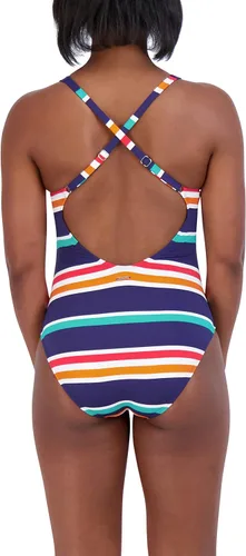 Vista 3 de Nautica Traje de baño estándar de una pieza para mujer, con control de abdomen, secado rápido, extraíble, con correa ajustable