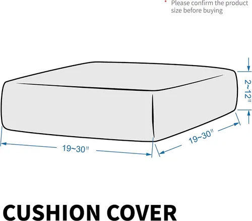 Vista 6 de MAXIJIN Funda de Cojín de Terciopelo Elástica Ajustable Fundas de Cojín de Sofá Ajustadas 1 Paquete Funda de Cojín de Asiento de Sillón para Cojín