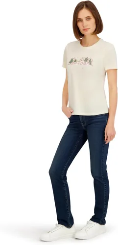 Vista 2 de Spyder Camiseta de manga corta con estampado Mountain Range para mujer Perla