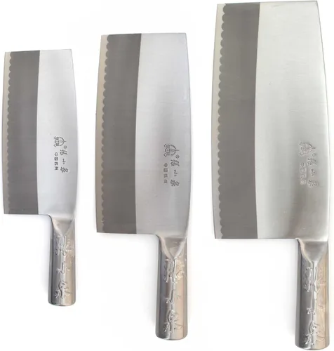 Vista 2 de BambooMN Auténtico cuchillo de chef chino para carne, 3 piezas