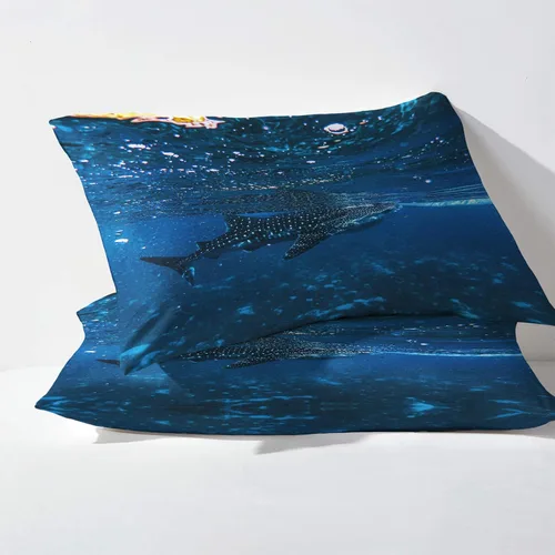 Vista 3 de Sharks Sheets K2-&-308 - Juego de sábanas y fundas de almohada estampadas, tamaño King, sábanas y fundas de almohada estampadas de microfibra suave