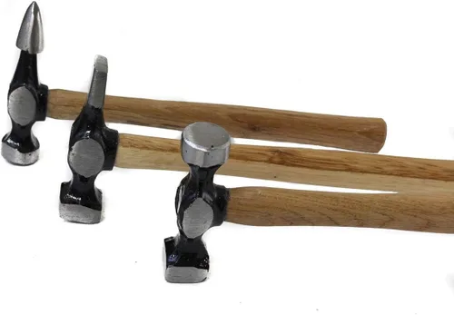 Vista 3 de Kit de 7 piezas de martillo de reparación de carrocería automotriz Juego de 7 piezas Mango de madera de 10 pulgadas (10.0 in) Multifuncional