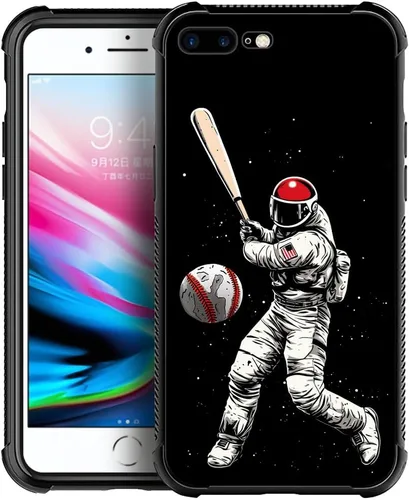 Vista 41 de Funda compatible con iPhone 8 Plus, diseño de elefantes africanos para iPhone 7 Plus, diseño de patrón a prueba de golpes, antiarañazos, carcasa