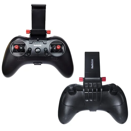 Vista 7 de ATA HOBBY Soporte de teléfono FPV para transmisor Radiolink T8S RC, soporte ajustable para pantalla de teléfono celular, soporte de clip de control