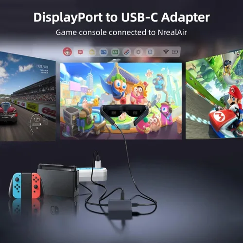 Vista 3 de Adaptador DisplayPort a USB C, 4K a 120Hz con adaptador USB C, convertidor DP macho a tipo C macho compatible con Nrea-l Air VR, MacBok Pro/Air