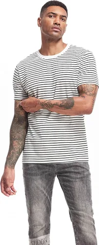 Vista 5 de VEIISAR Camiseta de algodón elástico suave con cuello redondo para hombre