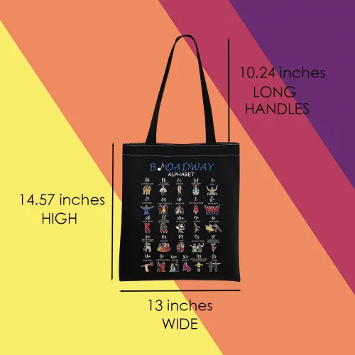 Vista 4 de MNIGIU Bolsa de mano musical Broadway - Mercancía de regalo para amantes