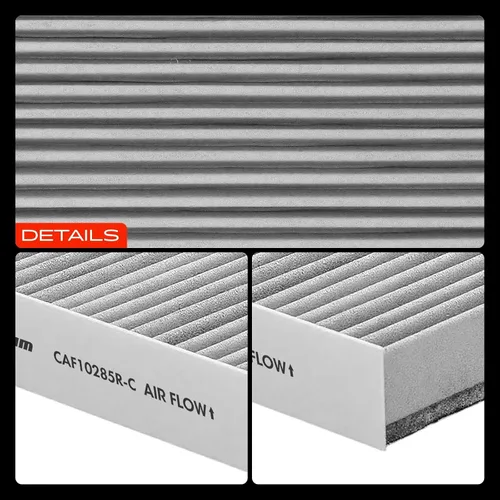 Vista 8 de A-Premium Filtro de aire de cabina con carbón activado compatible con Toyota, Lexus, Land Rover, Scion, Subaru, Pontiac y Jaguar - Camry, RAV4