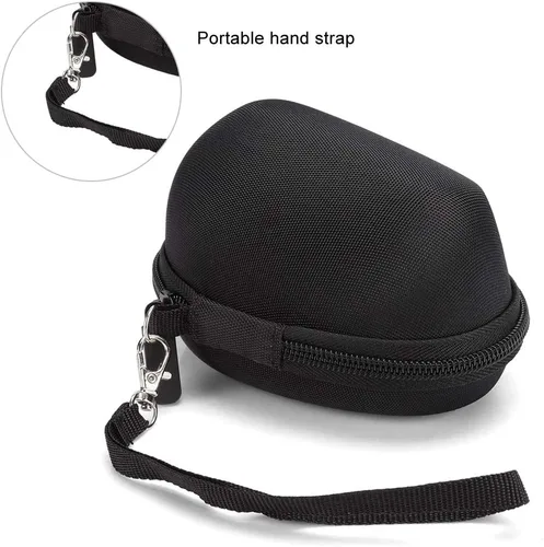 Vista 3 de Funda de ratón inalámbrica EVA Bolsa de almacenamiento de viaje para mouse ergonómico vertical MX, funda protectora portátil con correa de mano