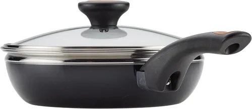Vista 9 de Farberware Glide Escalfador de Huevos Antiadherente de Cerámica Cobreada con Tapa, 8 Pulgadas, Negro - 10654