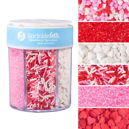 Vista 10 de Sweets Indeed Sprinklefetti Frasco de chispas de otoño de 6 celdas – 6 chispas de otoño surtidas