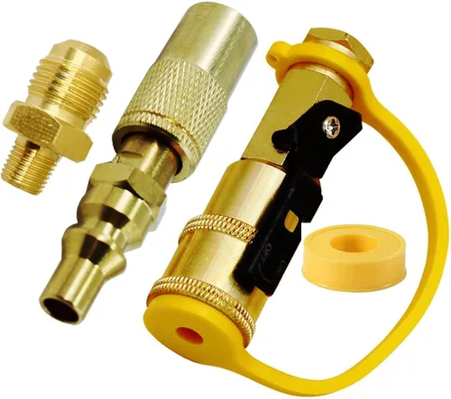Vista 7 de MENSI Adaptador de propano de 1/4 de pulgada, accesorio de desconexión rápida compatible con Stansport, Camp Chef Mountaineer, Eureka Gonzo