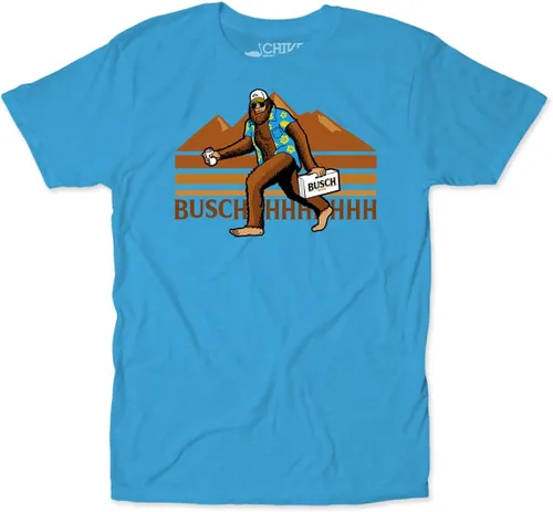 Vista 4 de Busch Sasquatch Bigfoot - Camiseta divertida estilo retro Negro