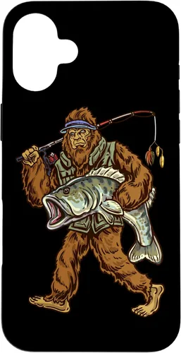 Vista 23 de Largemouth Bass Fishing Bigfoot Fisherman Case for iPhone 17