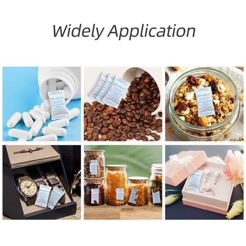 Vista 6 de Wisesorb Paquetes de gel de sílice, 0.02 oz 600 paquetes, desecante de grado alimenticio, paquetes desecantes, gel de sílice para alimentos