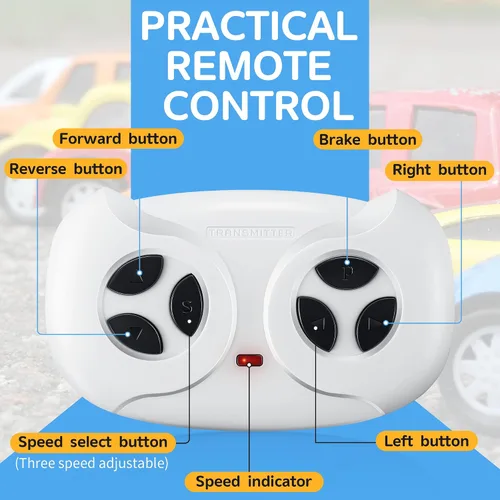 Vista 2 de Control remoto 2.4G para niños de 12 V eléctrico en coche/camión/autos