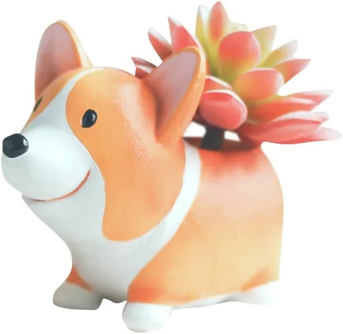 Vista 2 de Maceta en miniatura de resina para suculentas