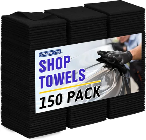 Vista 28 de Toallas de microfibra para automóviles, paquete de 24 paños de limpieza de microfibra, toallas de limpieza de 11.5 x 11.5 pulgadas, absorbentes a