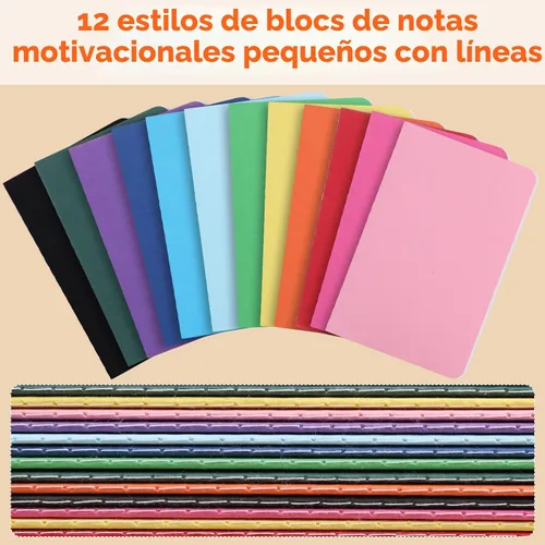 Vista 4 de BESARME Paquete de 60 mini cuadernos a granel, cuaderno de bolsillo pequeño Colorido