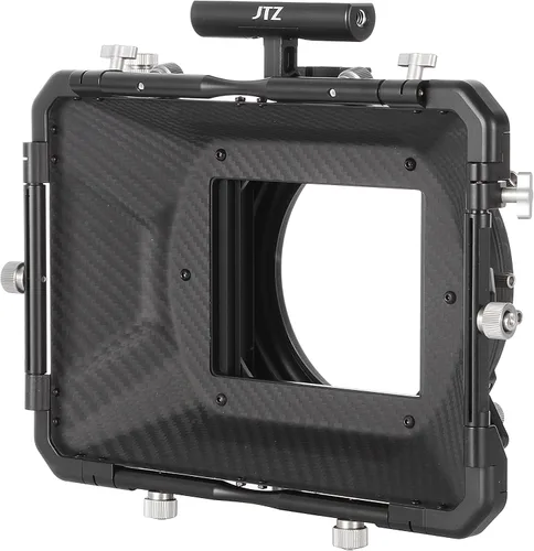 Vista 5 de JTZ DP30 Cine Lens Fibra de Carbono 4x4 Swing-Away Caja Mate con 0.591 in/0.748 in Rod Rail Rig para Sony FS5 FS7 ARRI RED Canon C100 C200 C300 BM D
