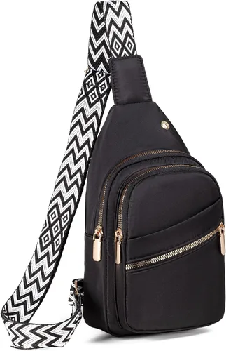 Vista 16 de EVANCARY - Mochila pequeña tipo bandolera para mujeres y hombres, mochila de pecho tipo bandolera para viajes, senderismo y actividades al aire libre