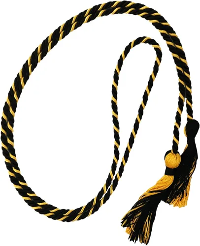 Vista 41 de Cordón de honor de graduación para graduaciones universitarias, escuela secundaria y más duradero y brillante (oro antiguo) - Paquete de 10