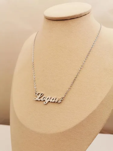 Vista 3 de Custom Name Necklace Personalized Customized Any Names Stainless Steel Jewelry for Womens Mothers