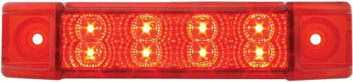 Vista 7 de GG Grand General 75170 Luz sellada ámbar/ámbar (6" rectángulo 8 LED, alto/bajo 3 cables)