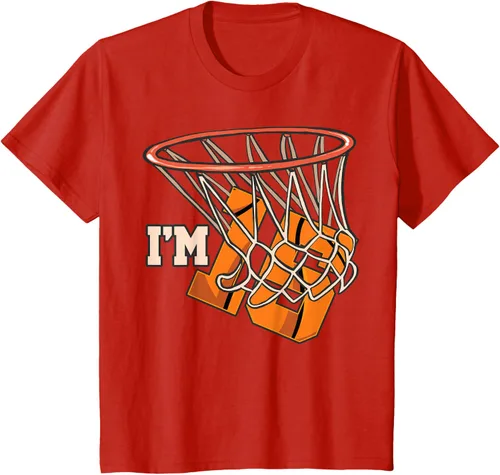 Vista 3 de Camiseta número 15 con temática de baloncesto para fiesta de cumpleaños, Negro, S
