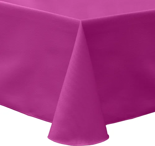 Vista 11 de ULTIMATE TEXTILE Mantel ovalado de sarga de polialgodón (72.0 x 118.1 in), color blanco
