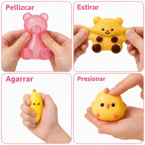Vista 3 de 16 Pack Taba Squishy Toys, Kawaii Squeeze Fidget Toys for Kids