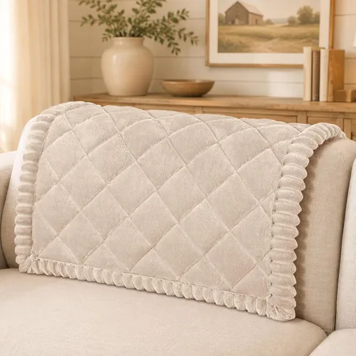 Vista 24 de Smiry Couch Cover for Dogs, Non Slip Washable Pet Sofa Protector for Large Dogs, Cats, Fuzzy Plush Sofa Covers Backrest & Armrest, Against Fur, Dirt