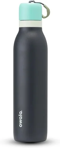 Vista 16 de Botella de agua aislada con tapa Twist de acero inoxidable Owala FreeSip con pajita para deportes y viajes, sin BPA, 24 onzas, Angel Food Cake
