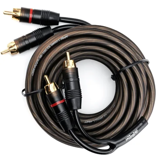 Vista 11 de Install Link Cable de audio RCA para subwoofer o cable estéreo, 2 canales, 12 pies