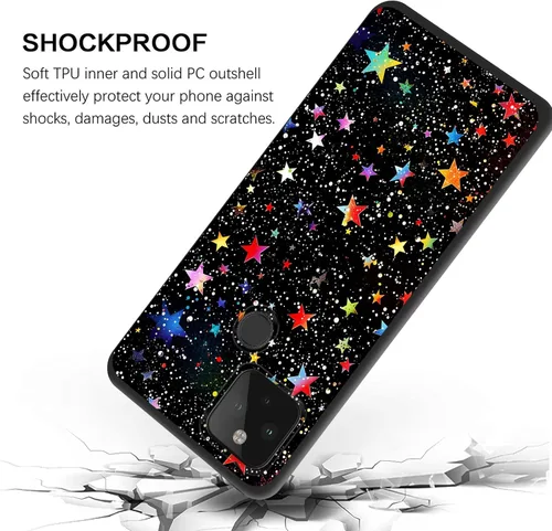 Vista 402 de Funda delgada para Google Pixel 4 XL, funda delgada de silicona de TPU suave a prueba de golpes para Google Pixel 4 XL, astronauta Galaxy