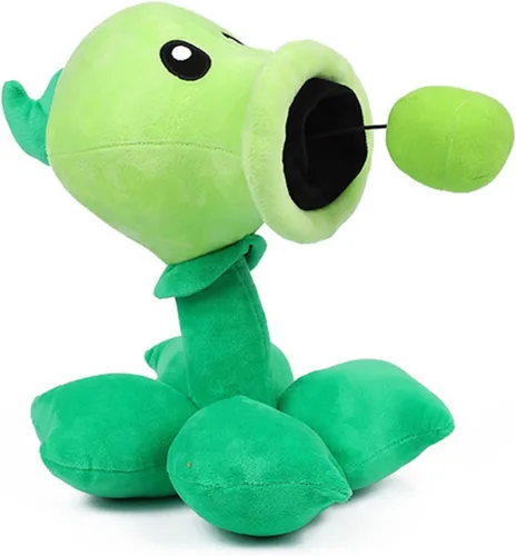 Vista 5 de JHESAO Juego de 3 piezas de plantas y zombis de peluche de zombis, guisante de juguete de zombis, 1 2 muñecos de guisante Gatling suave, muñeco