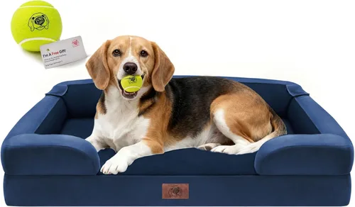Vista 14 de Cama ortopédica impermeable para perros medianos y grandes Beige