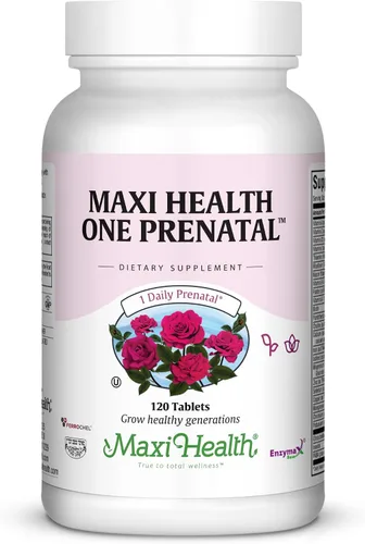 Vista 7 de Maxi Health Vitaminas prenatales para mujeres – Vitaminas prenatales diarias con hierro, folato, colina, vitamina D3 y nutrientes esenciales