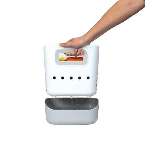 Vista 3 de Nuby Organizador de juguetes para bañera – Organizador de almacenamiento de juguetes de baño con bandeja antideslizante – Diseño de secado rápido