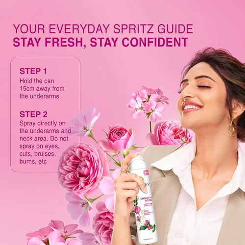 Vista 11 de Yardley English Rose Body 5.1 fl oz 5 oz Spray corporal refrescante (Jazmín, 5.07 onzas líquidas (paquete de 1))