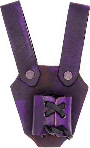 Vista 16 de Armory Replicas™ - Funda de daga de cuero genuino - Rana espada ajustable de inspiración medieval para armas pequeñas