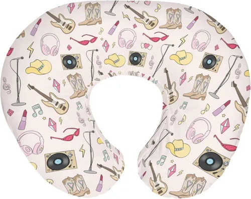 Vista 15 de Blue Western Cowboy - Fundas de almohada de lactancia para niños, botas de vaquero, sombrero, caballo, cactus, sol, vaca, calaveras, funda