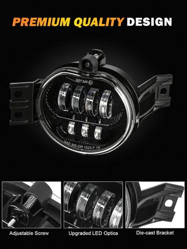 Vista 4 de Z-OFFROAD Conjunto de luz antiniebla LED aprobada por DOT compatible con Dodge Ram 1500 2002 2003 2004 2005 2006 2007 2008 Dodge Ram 2500/3500